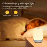 Lippa Night Lamp with 9 Colors, Touch function and Battery - White