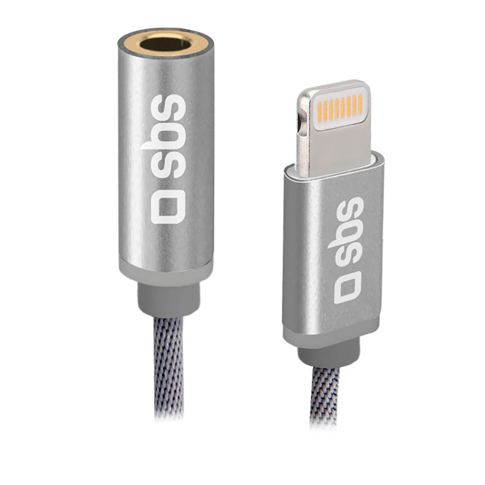 SBS Lightning to 3.5mm Jackstick Adapter - Grey