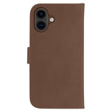 iPhone 16 Plus dbramante1928 Lynge Genuine Leather Magnet Flip Case - MagSafe Compatible - Tan