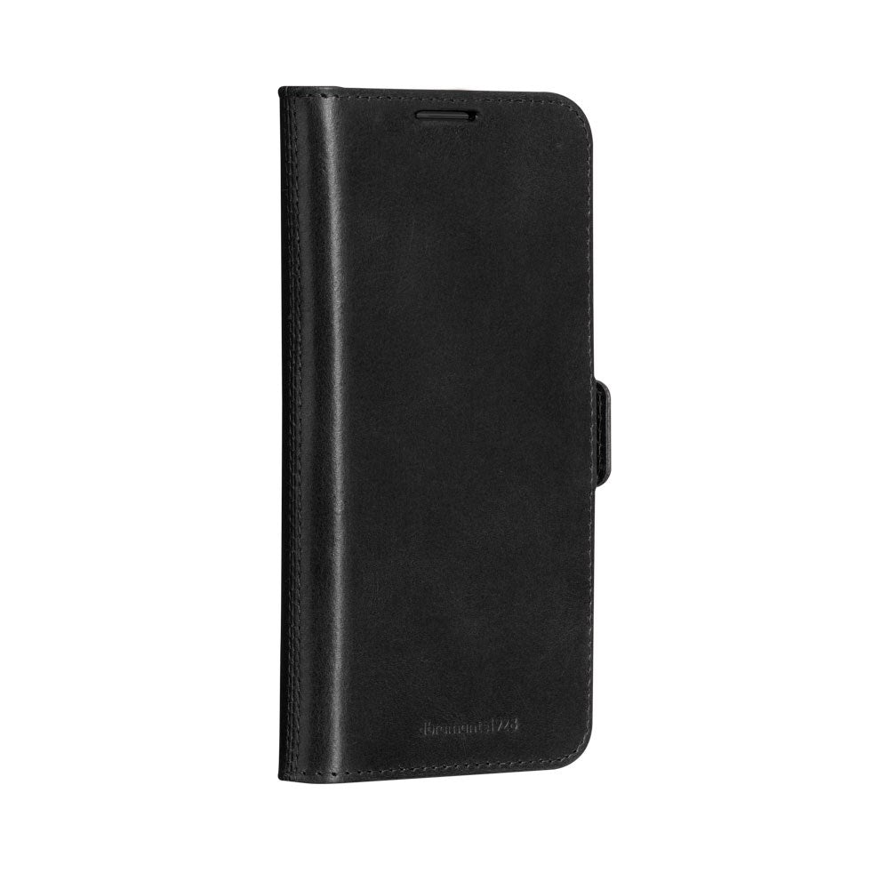 iPhone 16e dbramante1928 Lynge Genuine Leather Magnet Flip Case - Black