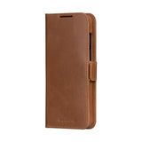 Samsung Galaxy S25+ (Plus) - dbramante1928 Lynge Genuine Leather 2-in-1 Flip Case - Tan