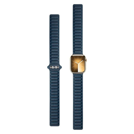 Lippa Apple Watch (38/40/SE/41/42mm) Magnetic Leather Strap - Brun