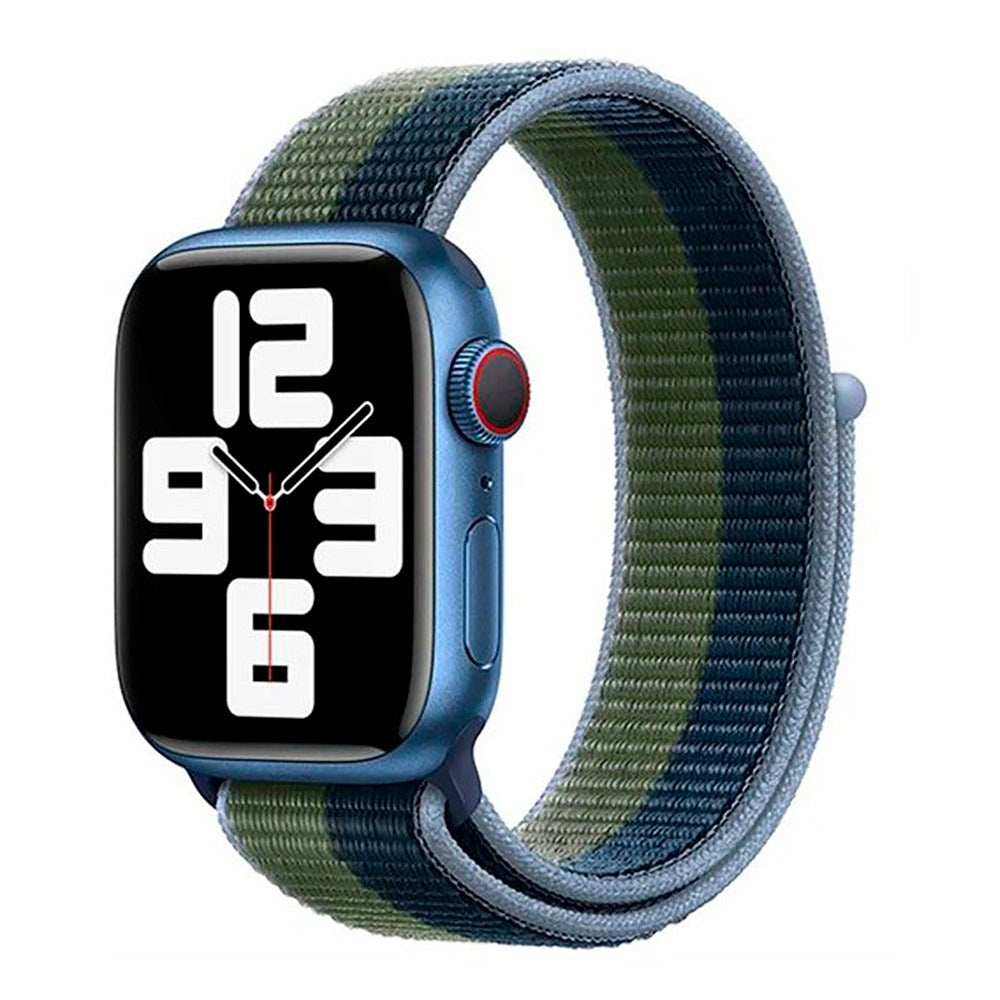 Apple Watch (42/44/SE/45/46/49mm) Lippa Nylon Strap - Green / Blue