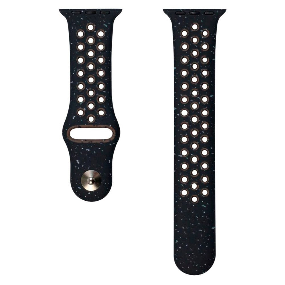 Apple Watch (42/44/SE/45/46/49mm) Silicone Strap Lippa FLOUR - Black