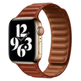 Lippa Apple Watch (42/44/SE/45/46/49mm) Magnetic Leather Strap - Brown