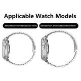 Lippa Apple Watch (38/40/SE/41/42mm) Stainless Steel Strap - Silver