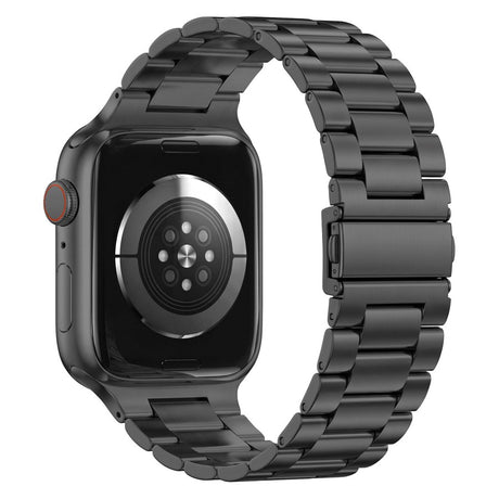 Lippa Apple Watch (42/44/SE/45/46/49mm) Stainless Steel Strap - Black