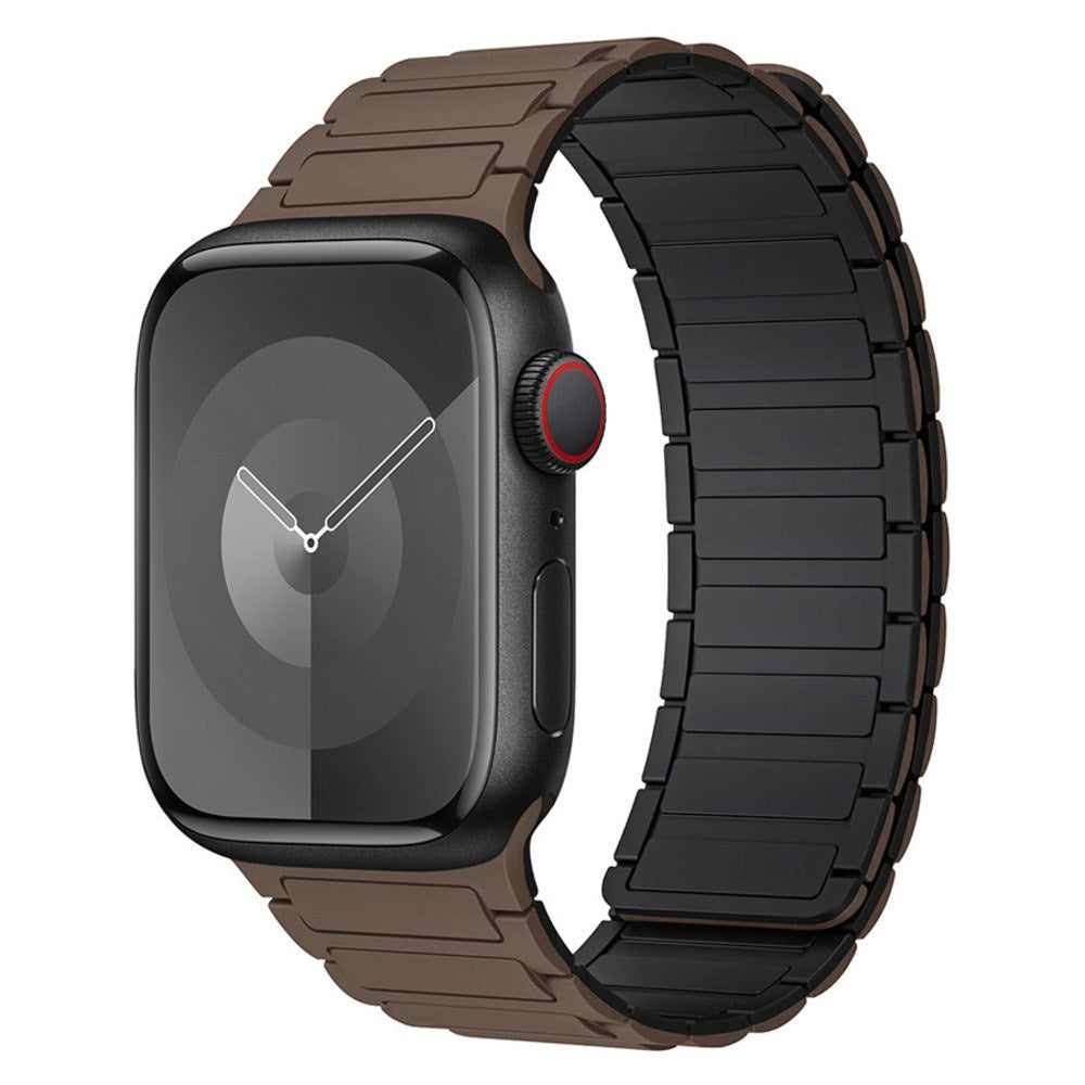Apple Watch (38/40/41/42 mm) Lippa Magnetic Silicone Strap - Brown