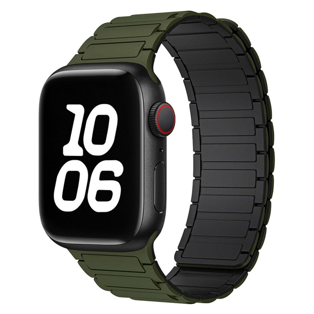 Apple Watch (38/40/41/42 mm) Lippa Magnetic Silicone Strap - Dark Green