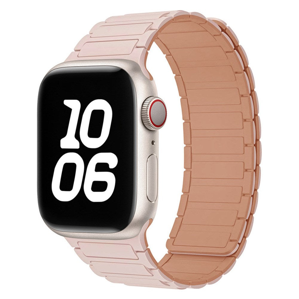 Apple Watch (42/44/45/46/49 mm) Lippa Magnetic Silicone Strap - Pink