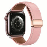 Apple Watch (42/44/45/46/49 mm) Lippa Magnetic Artificial Leather Strap - Pink