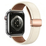 Apple Watch (42/44/45/46/49 mm) Lippa Magnetic Artificial Leather Strap - Beige