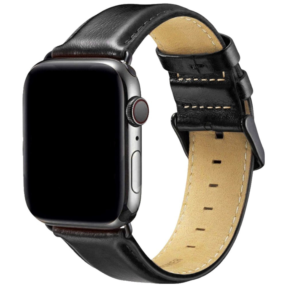 Apple Watch (38/40/41/42 mm) Lippa Artificial Leather Strap - Black
