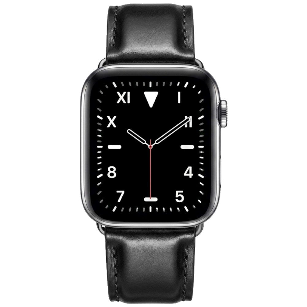 Apple Watch (42/44/45/46/49 mm) Lippa Artificial Leather Strap - Black