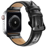 Apple Watch (42/44/45/46/49 mm) Lippa Artificial Leather Strap - Black