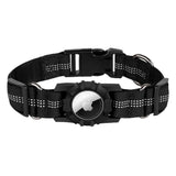 Lippa Dog Collar with AirTag Case - Large - Black