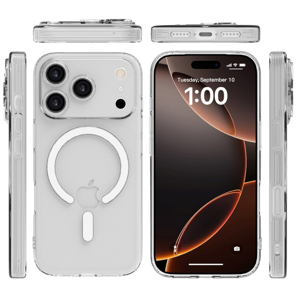 iPhone 17 Pro /18 Pro Lippa Flexible Plastic Case - MagSafe Compatible - Transparent