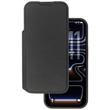 iPhone 17 Pro Max / 18 Pro Max Lippa Wallet Artificial Leather 2-in-1 Flip Case - MagSafe Compatible - Black