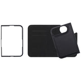 iPhone Duo Lippa Artificial Leather Flip Case - MagSafe Compatible - Black