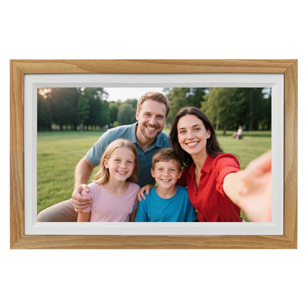 Lippa 15.6" Smart WiFi Photo Frame - Frameo - Wood