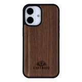 EIDERWOOD iPhone 16 Magnetic Wood Case - MagSafe Compatible - Walnut Tree