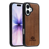 EIDERWOOD iPhone 17 Magnetic Wood Case - MagSafe Compatible - Walnut Tree