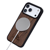 EIDERWOOD iPhone 17 Pro Max Magnetic Wood Case - MagSafe Compatible - Walnut Tree