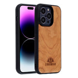 EIDERWOOD iPhone 14 Pro Magnetic Wood Case - MagSafe Compatible - Cherry Wood