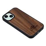 EIDERWOOD iPhone 15 Magnetic Wood Case - MagSafe Compatible - Walnut Tree