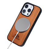 EIDERWOOD iPhone 16 Pro Magnetic Wood Case - MagSafe Compatible - Cherry Wood