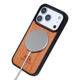 EIDERWOOD iPhone 17 Pro Magnetic Wood Case - MagSafe Compatible - Cherry Wood