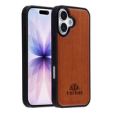 EIDERWOOD iPhone 17 Magnetic Wood Case - MagSafe Compatible - Rosewood