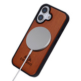 EIDERWOOD iPhone 17 Magnetic Wood Case - MagSafe Compatible - Rosewood