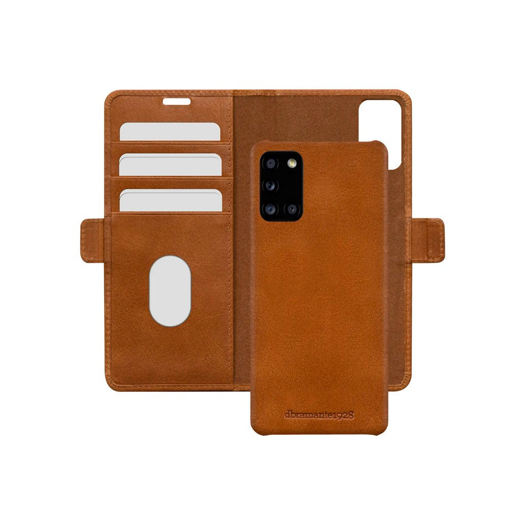 Samsung Galaxy A52s (5G) / A52 (4G / 5G) dbramante1928 Lynge 2-in-1 Genuine Leather Flip Case - Tan