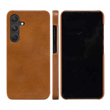 Samsung Galaxy S24+ (Plus) dbramante1928 Lynge Genuine Leather Magnet Flip Case - Tan