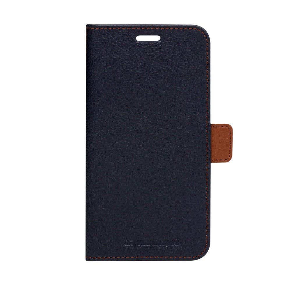 iPhone 11 dbramante1928 Lynge 2-in-1 Genuine Leather Flip Case - Pebbled Blue