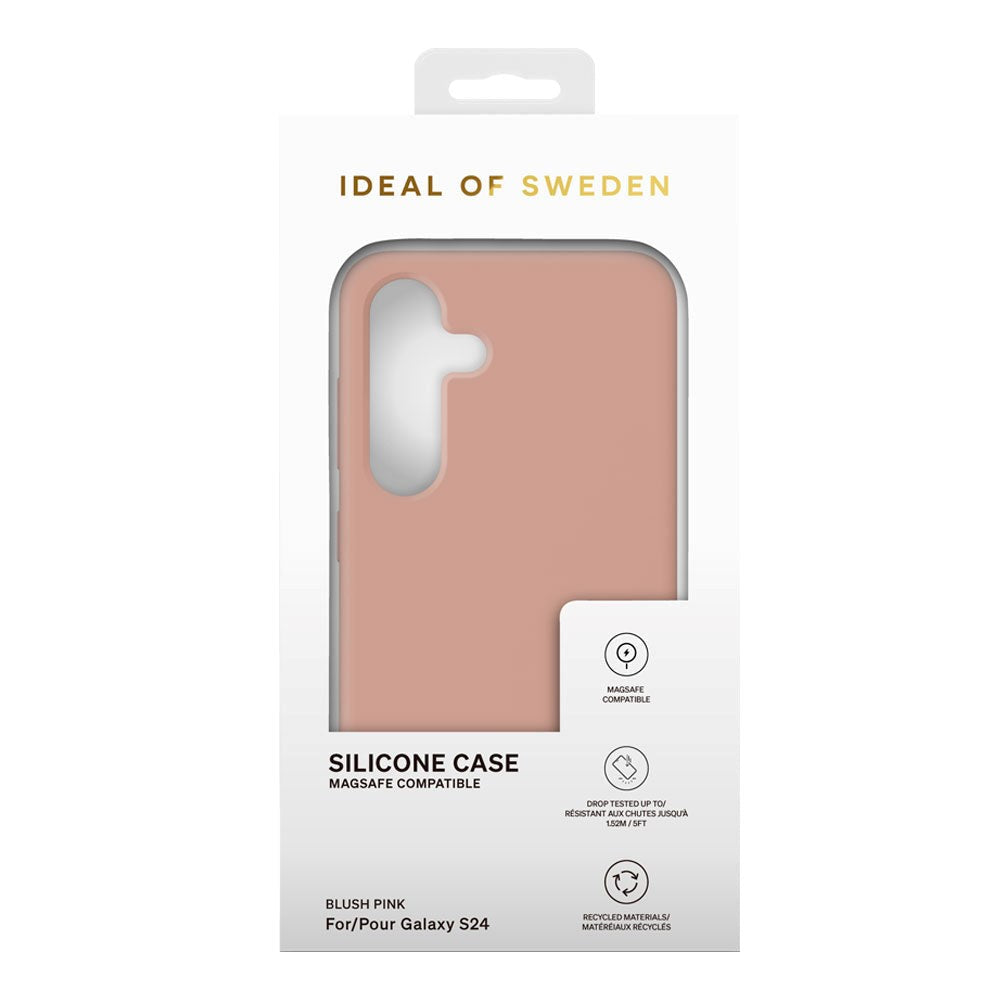 Samsung Galaxy S24 iDeal Of Sweden Silicone Case - MagSafe Compatible - Blush Pink