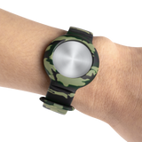 DELTACO Apple AirTag Strap - Silicone - Camouflage