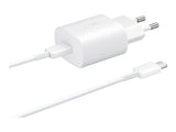 Samsung Super Fast Charge 25W Travel Adapter with USB-C Cable - White