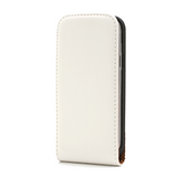 Samsung Galaxy S4 Mini Leather Flip Case V2 White / Brown