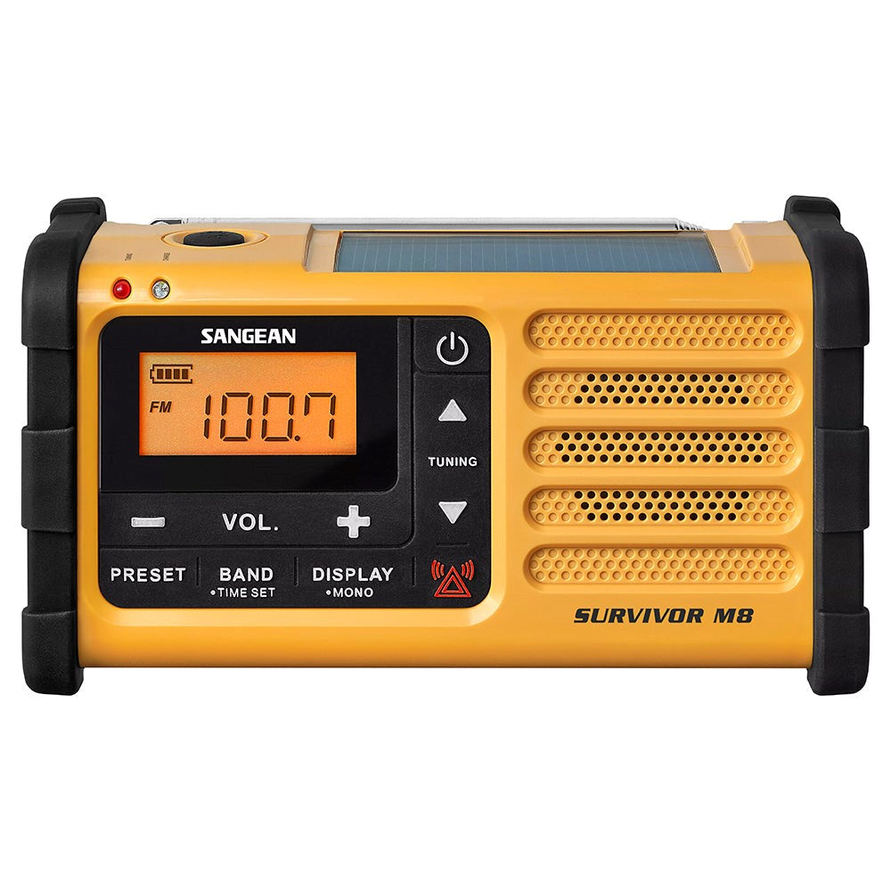 SANGEAN Survivor M8 MMR-88 Radio - Black / Yellow