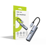 Mobile Origin 7-in-1 USB-C Hub - USB-A / USB-C / HDMI / TF & SD Card - Grey