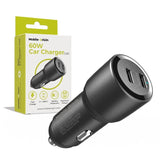 Car Charger Mobile Origin 60W with 2x USB-C - Black