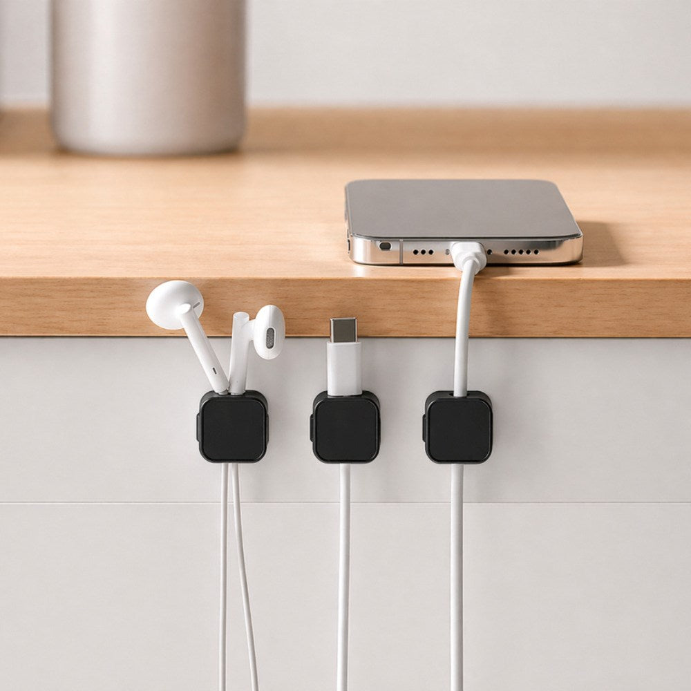 Mobile Origin Magnetic Cable Holder - 6 pcs. - Black