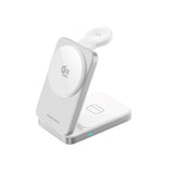 3-in-1 Qi2 Foldable Wireless Charger Mobile Origin - Phone, Apple Watch & Earphones - Silver