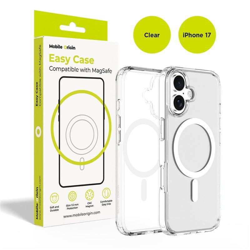 iPhone 17 Mobile Origin Hybrid Case - MagSafe Compatible - Transparent