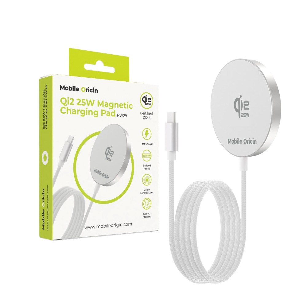 Magnetic Charging Pad Qi2 25W Mobile Origin - White