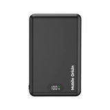 3-in-1 Power Bank 10000mAh Mobile Origin w. Wireless Charging – MagSafe Compatible – Black