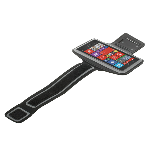 Running Wristband Case with Reflective edge Black (Max. Phone: 163 x 85 x 9 mm)