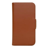 iPhone 14 Pro Key Nordfjord Slim Magnet Wallet PU Leather Flip Case - Brown